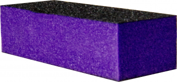 Buffer pentru pilit/lustruit unghii bloc mov/negru 9.5 cm abraziv 80/100 1 bucata 