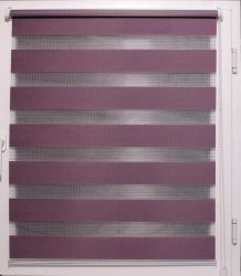 Rolete textile ZEBRA Day and Night Clasic 21 mov inchis 58x190 cm 