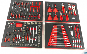 Set module pentru dulap scule 4 buc 154 piese 