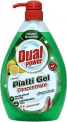 Detergent Concentrat Vase Dual Power cu Lamaie 1000 ml 