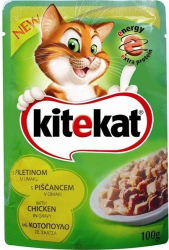 Hrana umeda pentru pisici Kitekat cu Pui 100 g 