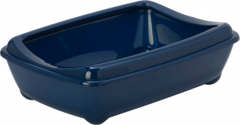 Litiera cu rama anti-imprastiere 43x31x12 cm Albastru 