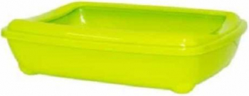 Litiera cu rama anti-imprastiere 43x31x12 cm Galben 