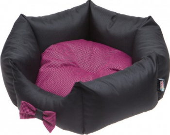 Patut Comfy Lola Negru/Roz 45 x 45 x 18 cm