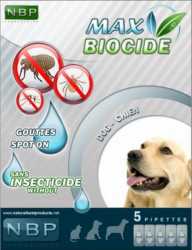 Pipeta antiparazitara pentru caini Max Biocide 5 buc/set