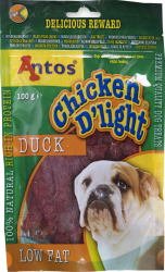 Recompense pentru caini Antos Chicken Dlight Duck Rata 100 g 