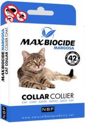 Zgarda antiparazitara pentru pisici Margosa Max Biocide 42 cm 