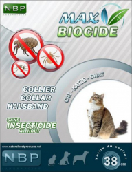 Zgarda antiparazitara pentru pisici Max Biocide 38cm 