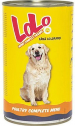 Conserva cu hrana umeda pentru caini cu pui LOLO 12 buc x 415 g 