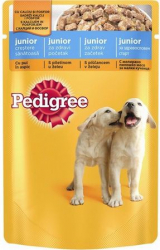 Hrana umeda pentru caini Pedigree Junior Pui 100g 
