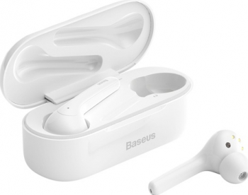 Casti Bluetooth Baseus Encok W07 True TWS waterproof HD Voice alb