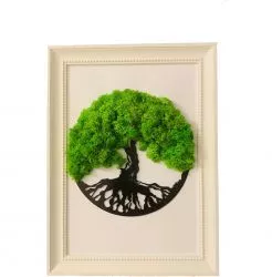 Tablou Copacul Vietii Licheni Art licheni stabilizati 35X26cm