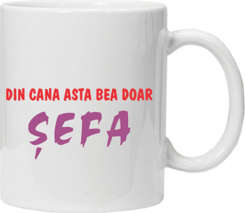 Cana personalizata pentru sefa 