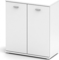 Comoda cu 2 usi alb potrivita pentru dormitor/living/hol 69x62x30 cm Bortis Impex 
