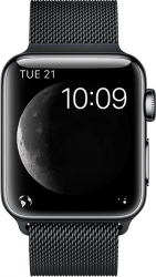 Curea Metalica Milanese Premium MTP Quick Release 38mm Black pentru Apple Watch 