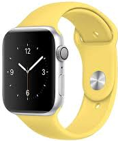 Curea Silicon Premium MTP 42mm Marime L Galbena pentru Apple Watch 