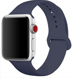 Curea Silicon Premium MTP 42mm Marime L Midnight Blue pentru Apple Watch