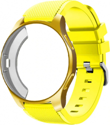 Curea Silicon Premium MTP Quick Release 22mm Galbena pentru Samsung Galaxy Watch 46 