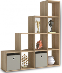 Etajera Piramida stejar sonoma 139x144x33 cm Bortis Impex 