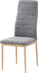 Scaun Bucatarie/salon modern metal imitatie fag/stofa gri Bortis Impex 