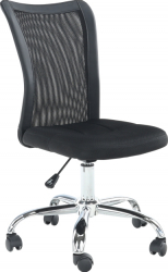 Scaun de birou directorial mesh negru suport cromat reglabil modern Bortis 