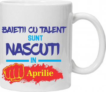 Cana personalizata cu textul baietii cu talent 