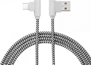 Cablu pentru incarcare si transfer de date USB Type-C Delight Gamer 90 invelis special anti-incolacire lungime 2m curent maxim 1A 