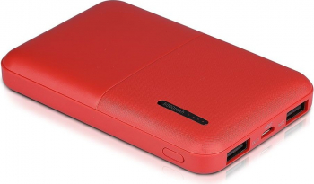 Acumulator extern V-TAC 5000 mAh USB type C dual USB ultraportabil rosu 