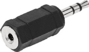 Adaptor Jack 3.5mm Mama - Jack 2.5mm Tata Model Negru - pentru Sisteme Audio 