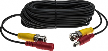 Cablu CCTV 20m semnal video + alimentare cu conectori 20m BNC cable 