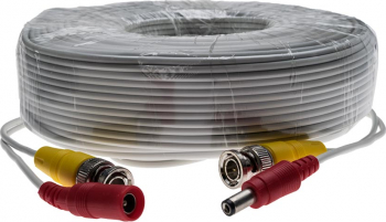 Cablu CCTV 30m semnal video + alimentare cu conectori 30m BNC cable 