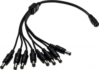 Cablu distribuitor alimentare 6-24v max.5A 1 intrare 8 iesiri 40cm DCM-8 