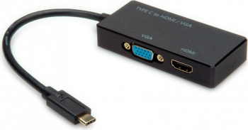 Adaptor USB tip C la HDMI + VGA T-M Value 12.99.3215 