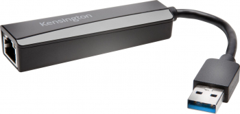 Adaptor cu cablu Kensington UA0000E USB 3.0 la Ethernet negru 