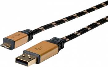 Cablu USB 2.0 la micro USB-B 0.8m Roline 11.02.8825 