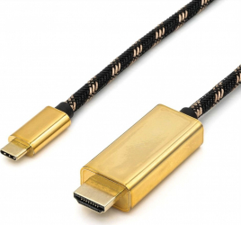 Cablu USB-C la HDMI 4K60Hz GOLD T-T 1m Roline 11.04.5844 
