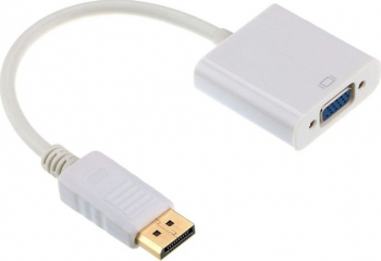 Cablu adaptor Gembird A-DPM-VGAF-02-W DisplayPort la VGA Alb 