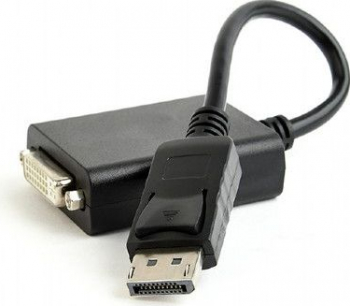 Cablu adaptor DisplayPort v.1.2 la Dual-Link DVI Gembird negru 