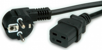 Cablu alimentare IEC320 la C19 16A negru 3m Value 19.99.1553 