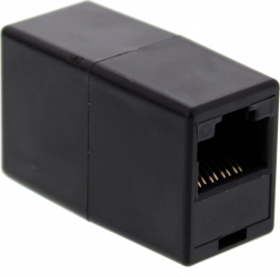 Cupla telefonica modulara RJ11 (8P8C) negru Well 
