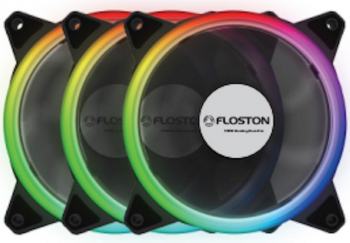 Kit 3 x ventilator RGB Floston HALO RGB LED