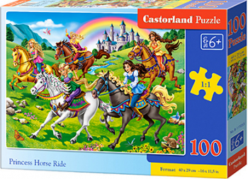 puzzle 100 piese castorland princess horse ride 