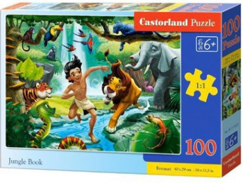 Puzzle cu 100 de piese Cartea Junglei 