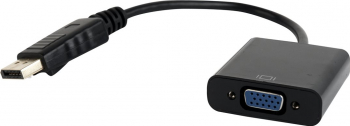 Adaptor Gembird 1x DisplayPort Male - 1x VGA Female, negru 