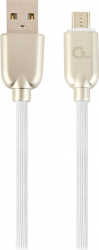 CABLU GEMBIRD MICRO USB-B LA USB 2.0 PREMIUM 1M ALB 