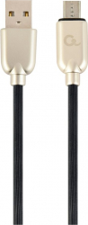 Cablu alimentare si date Gembird USB 2.0 (T) la Micro-USB 2.0 (T) 2m Alb CC-USB2R-AMmBM-2M-W 
