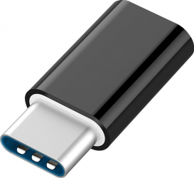 Adaptor Gembird A-USB2-CMmF-01 micro USB-B 2.0 la USB-C M-T Negru 