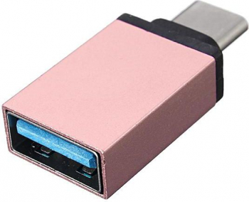 Adaptor Aluminium OTG USB Type C tata la USB 3.0 mama Rose Gold 