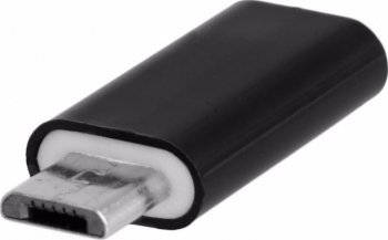 Adaptor Micro-USB to Type-C MTP Negru 