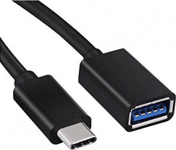 Adaptor MTP OTG Type C la USB 3.0 Negru 10 cm 